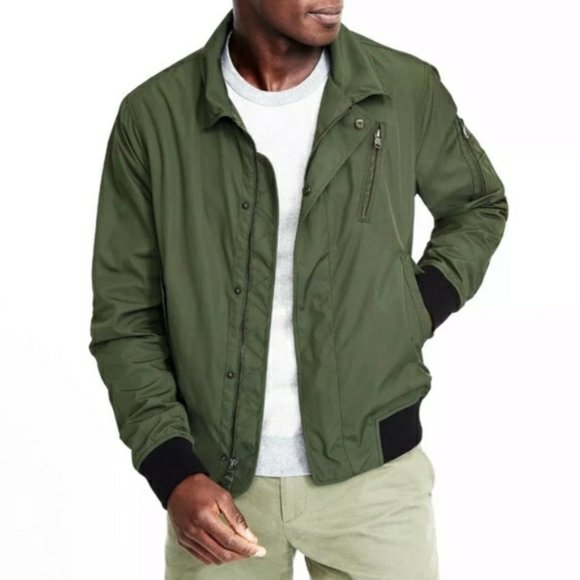 Banana Republic Other - Banana Republic Modern Flight Bomber Olive Green  Size: Large  NWOT